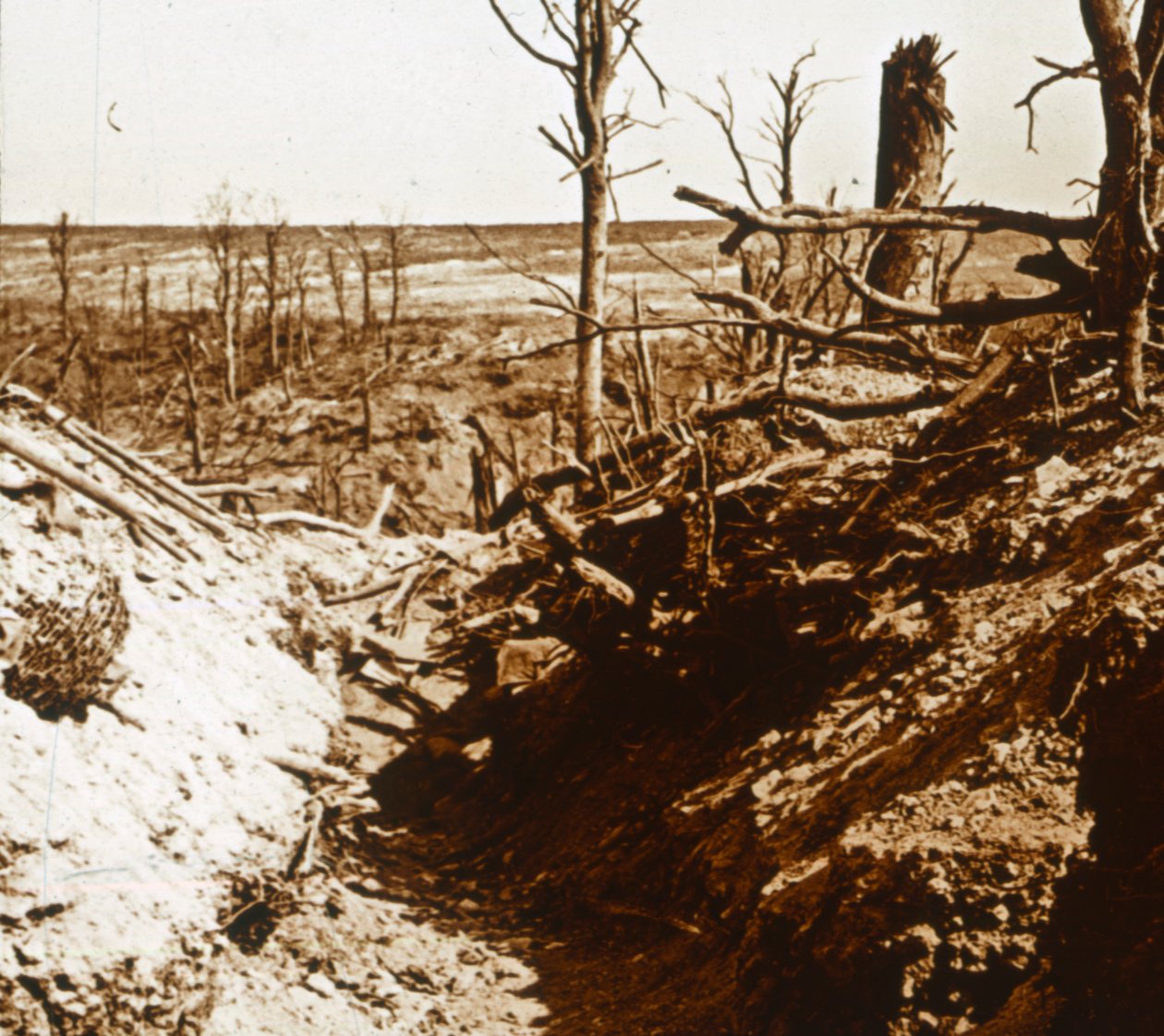 Plateau de Craonne, Nordfrankrig, c1914-c1918 af Unbekannt