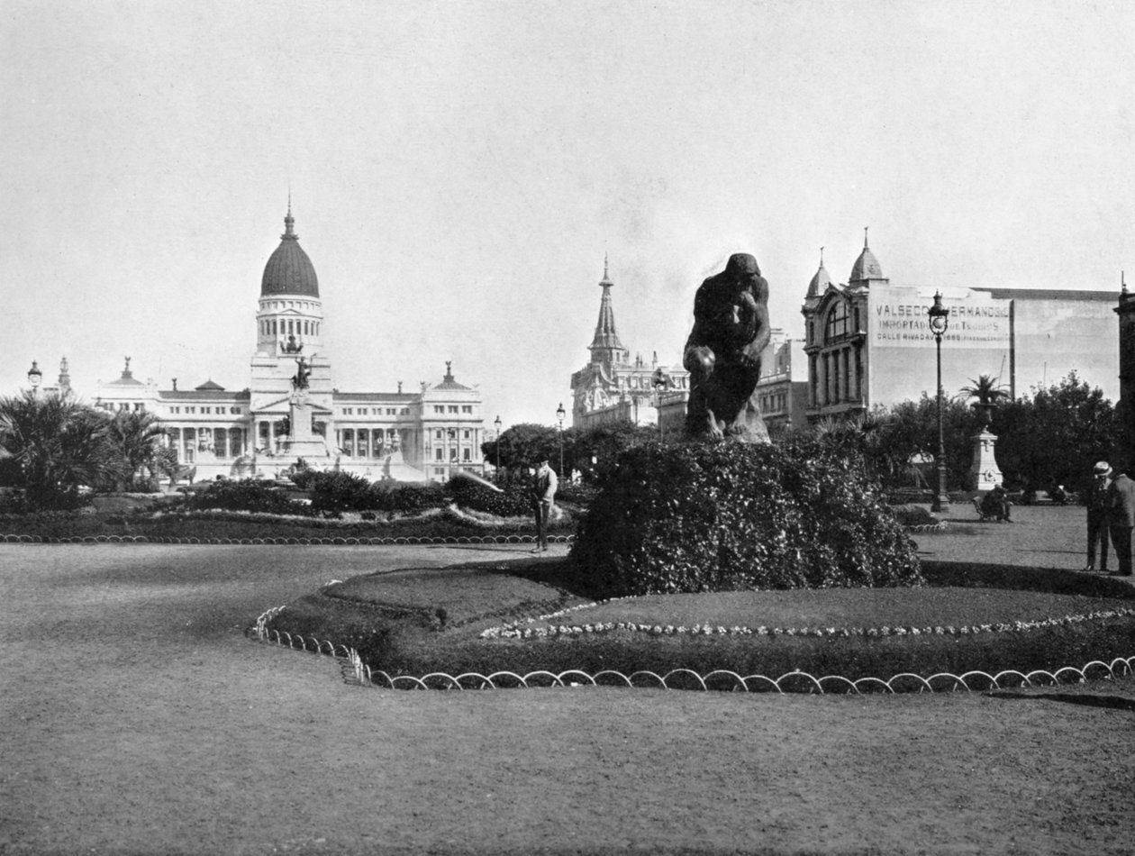 Plaza de Mayo og Kongresbygningen, Buenos Aires, Argentina af Unbekannt