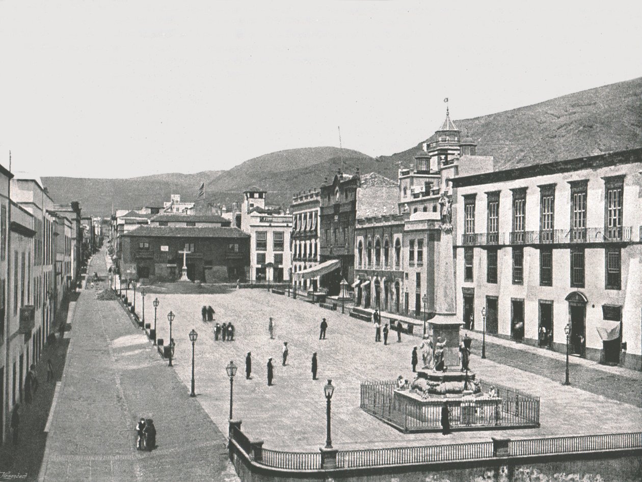 Plaza de la Candelaria, Santa Cruz de Tenerife, De Kanariske Øer, Spanien, 1895. af Unbekannt