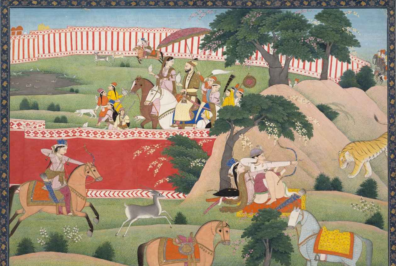 Jagtens fornøjelser, ca. 1800. af Unbekannt