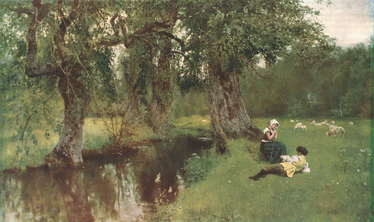 Digter og Bonde, c1902. af Unbekannt