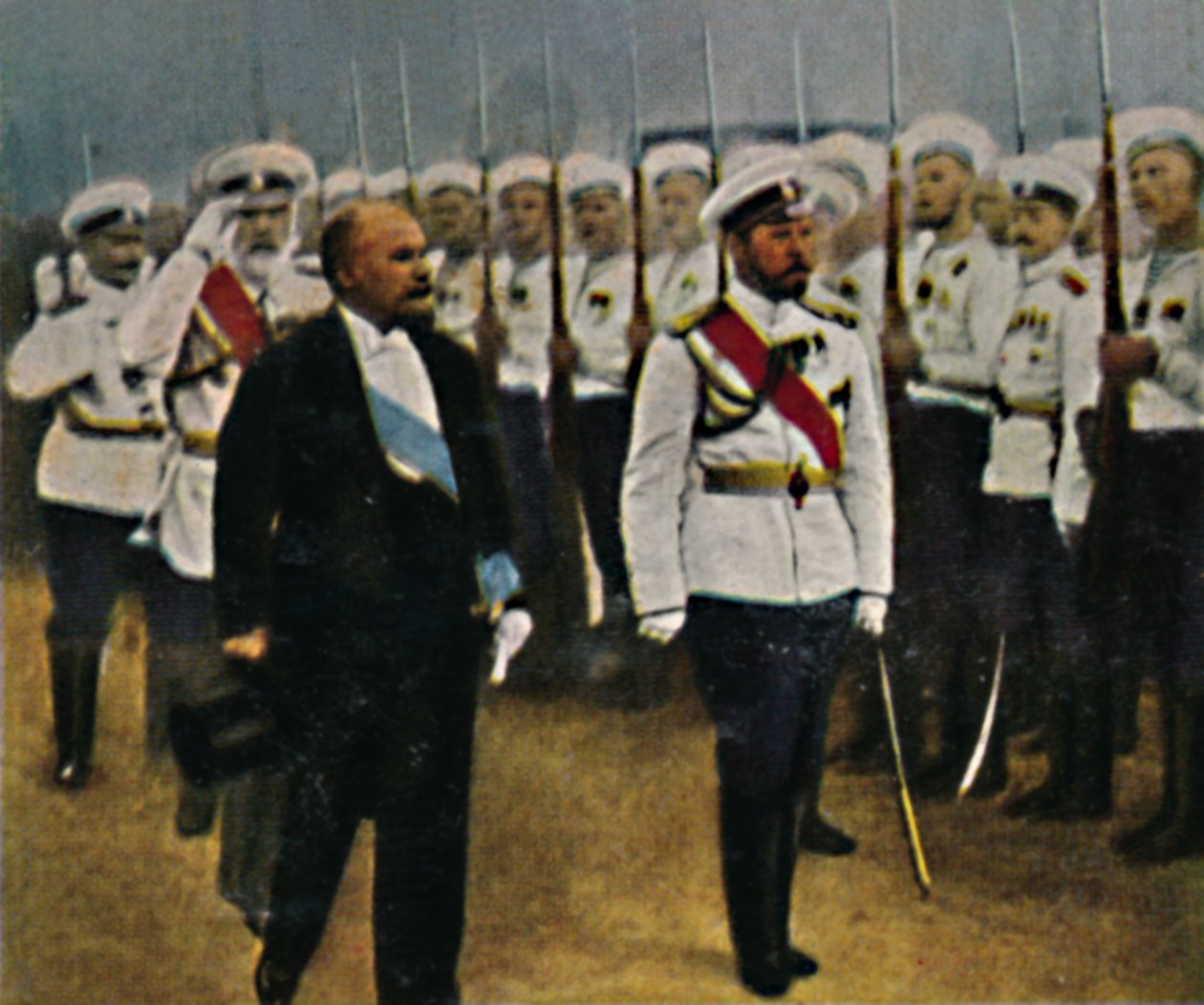 Poincaré født 1860 og zar Nicholas II 1868-1918, 1934. af Unbekannt
