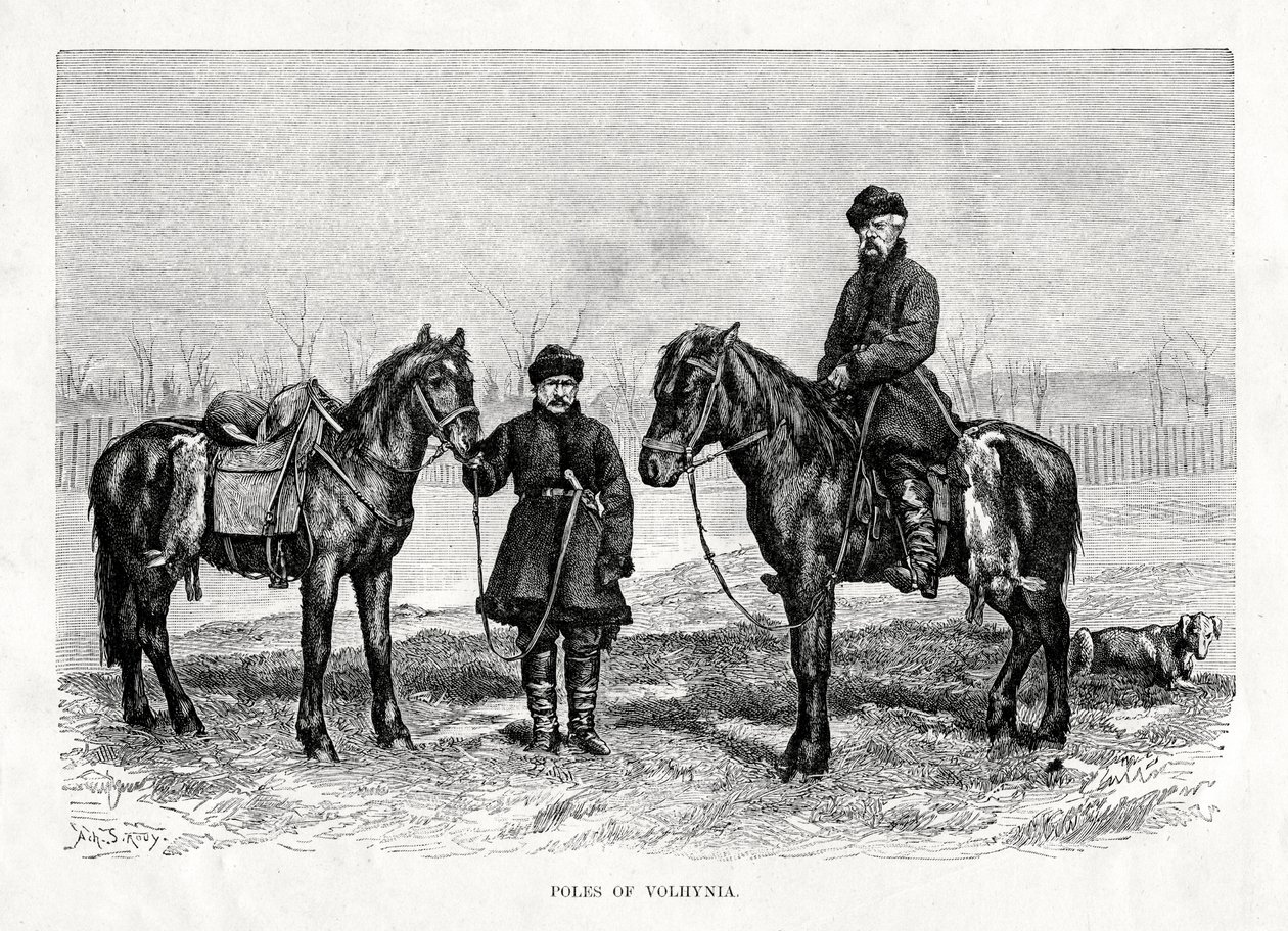 Polakker i Volhynia, det vestlige Ukraine, 1879 af Unbekannt