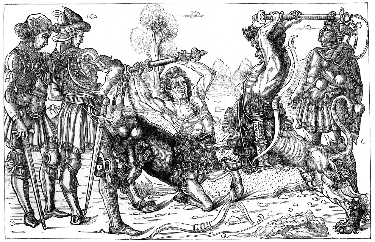 Pollaiuolos Combat of Centaurs, 1882 af Unbekannt