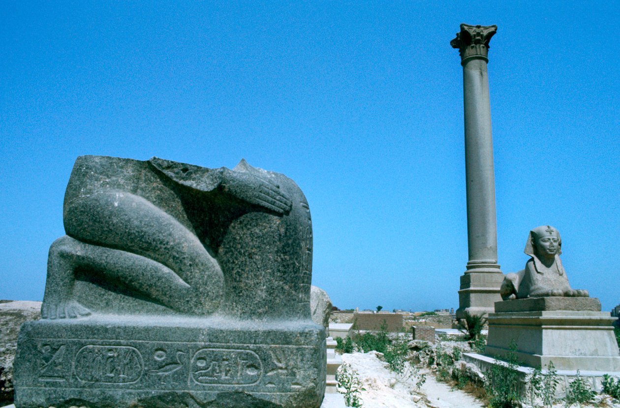 Pompeys-søjlen, Alexandria, Egypten af Unbekannt