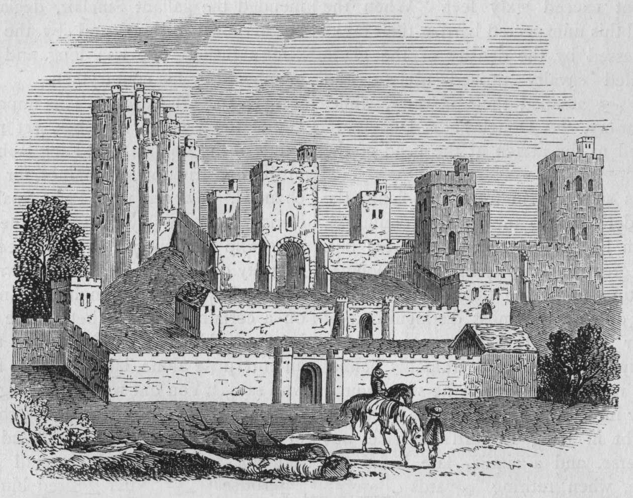 Pontefract Slot, c1880 af Unbekannt