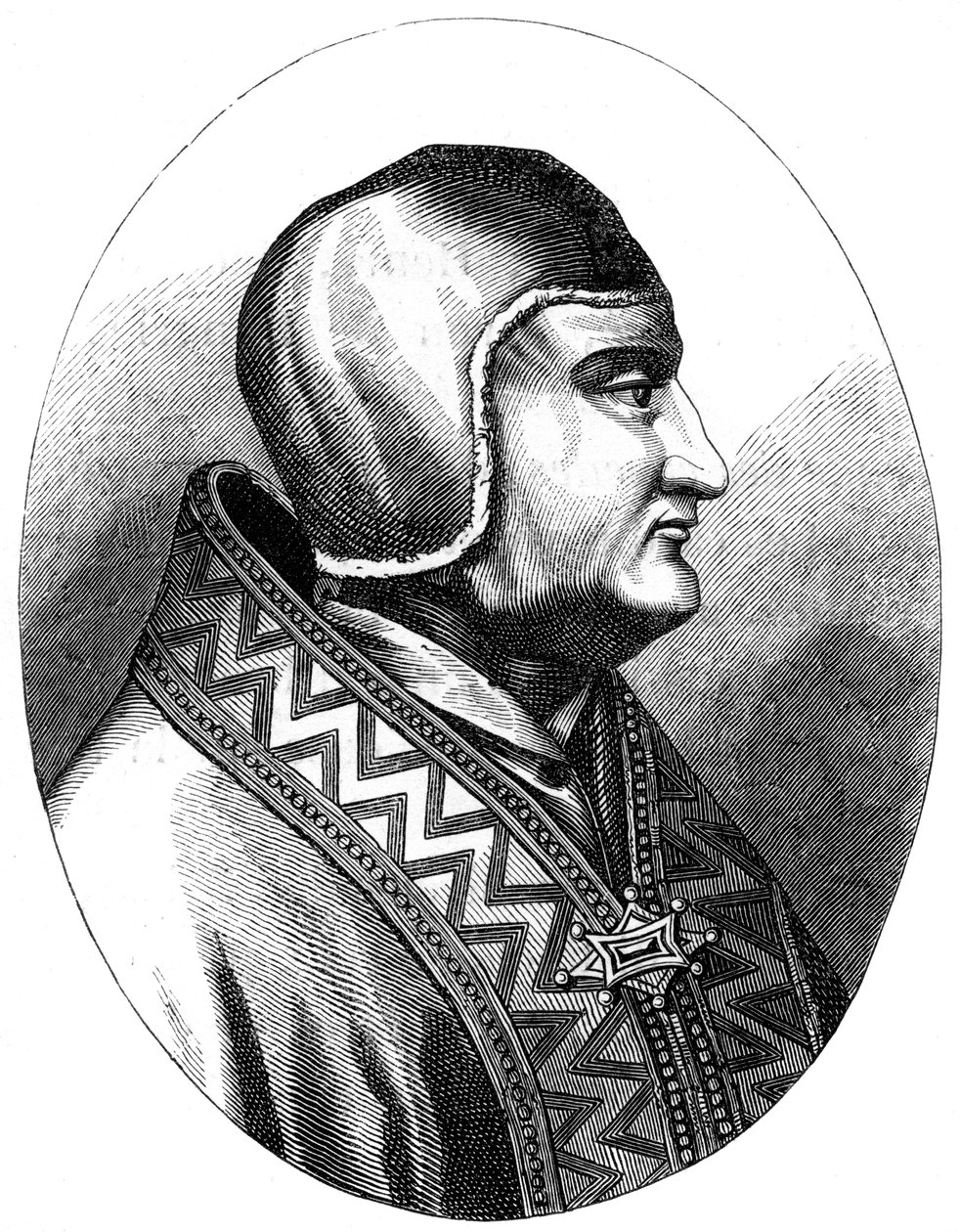 Pave Clemens IV d1268, 1849 af Unbekannt