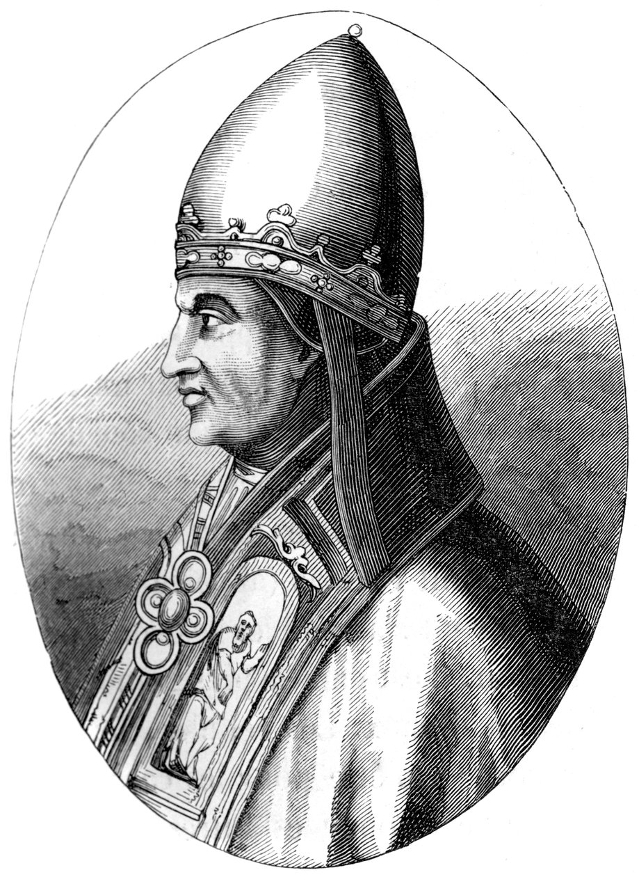 Pave Gregor IX c1143-1241, 1849 af Unbekannt