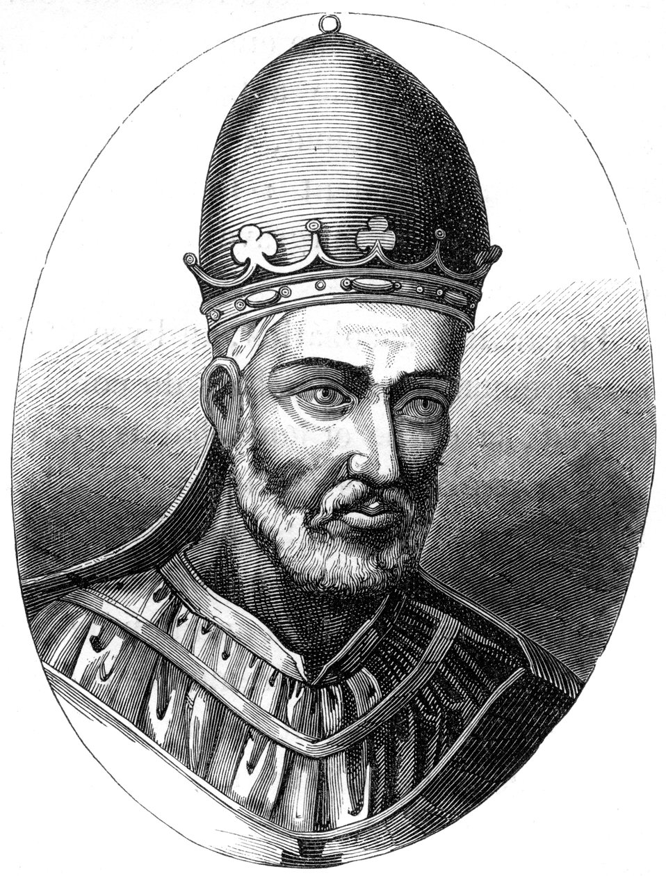 Pave Honorius III 1148-1227, 1849 af Unbekannt
