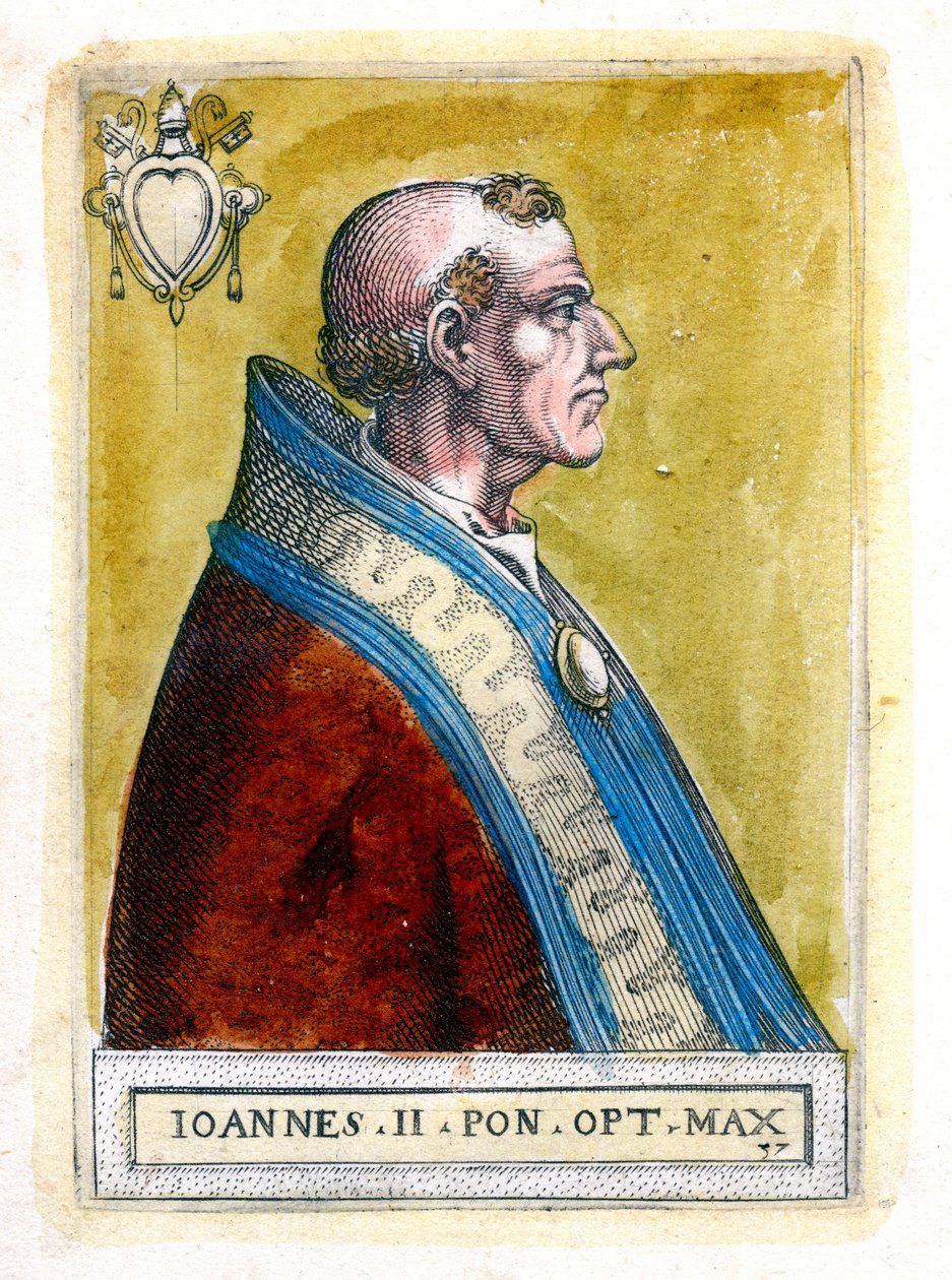 Pave Johannes II d535, c1800-tallet af Unbekannt