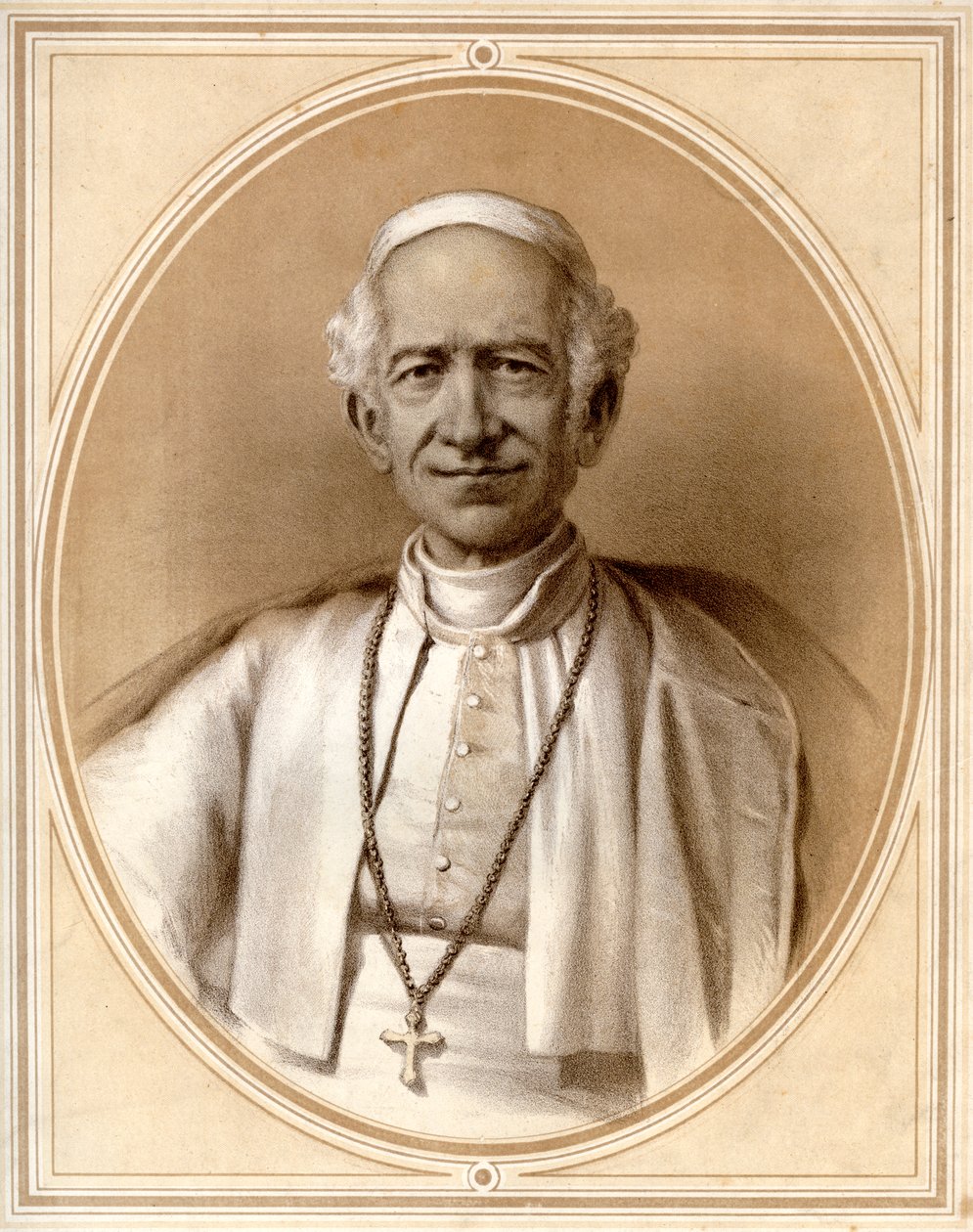 Pave Leo XIII, slutningen af det 19. århundrede af Unbekannt
