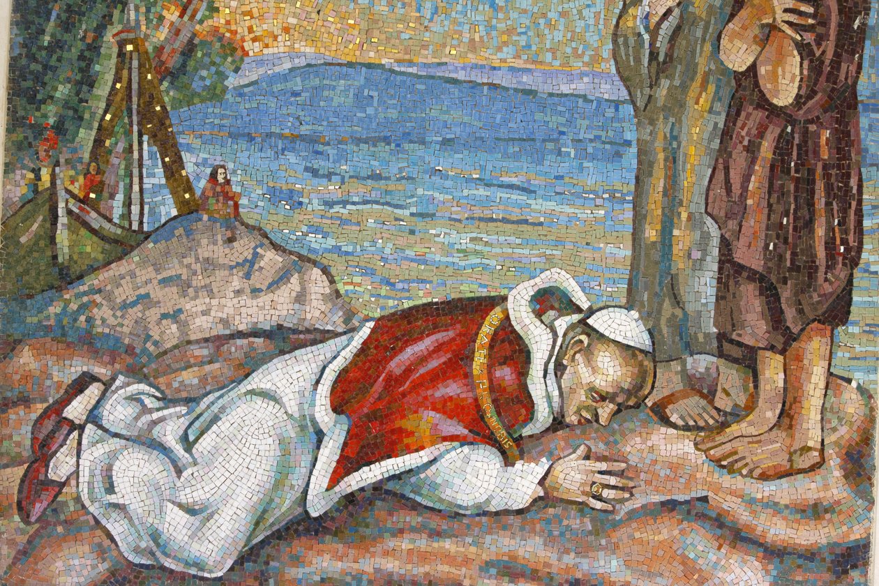Pave Paul VI kysser det hellige land, Israel af Unbekannt