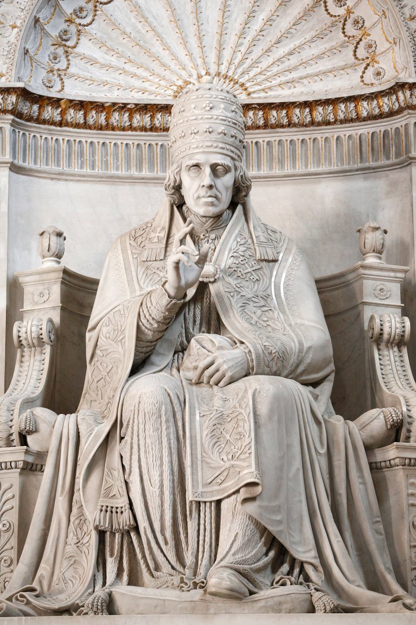 Pave Pio VII - Peterskirken - Roma, Italien af Unbekannt