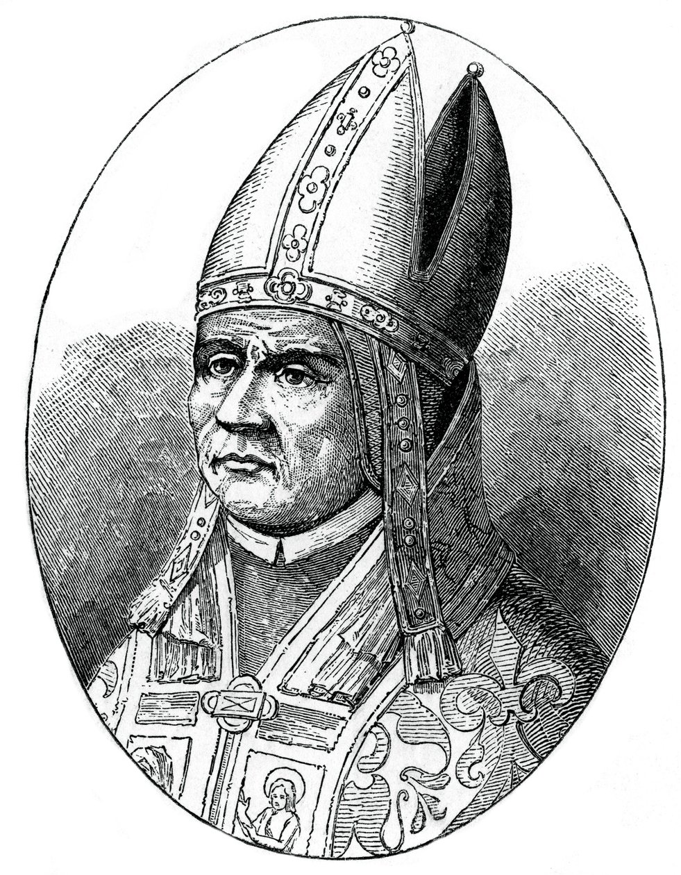 Pave Sylvester I, 1870 af Unbekannt