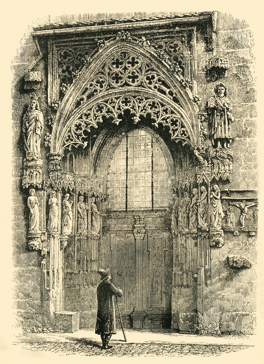 Porsche af St. Sebaldus-kirken, Nürnberg, 1890. af Unbekannt
