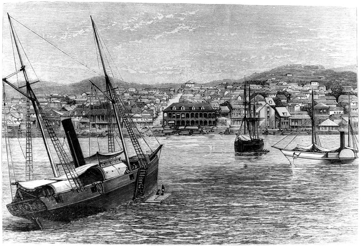 Port au Prince, Haiti, 1873 af Unbekannt