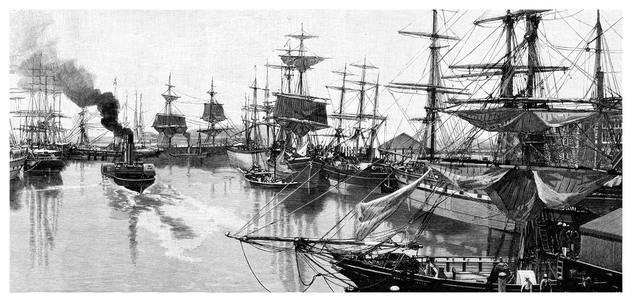 Port Adelaide, 1886 af Unbekannt