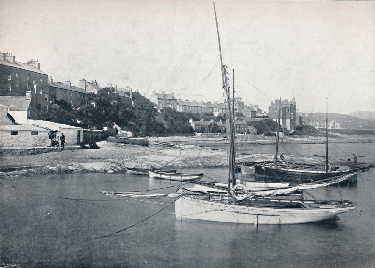 Port St. Mary - Byen og havnen, 1895 af Unbekannt