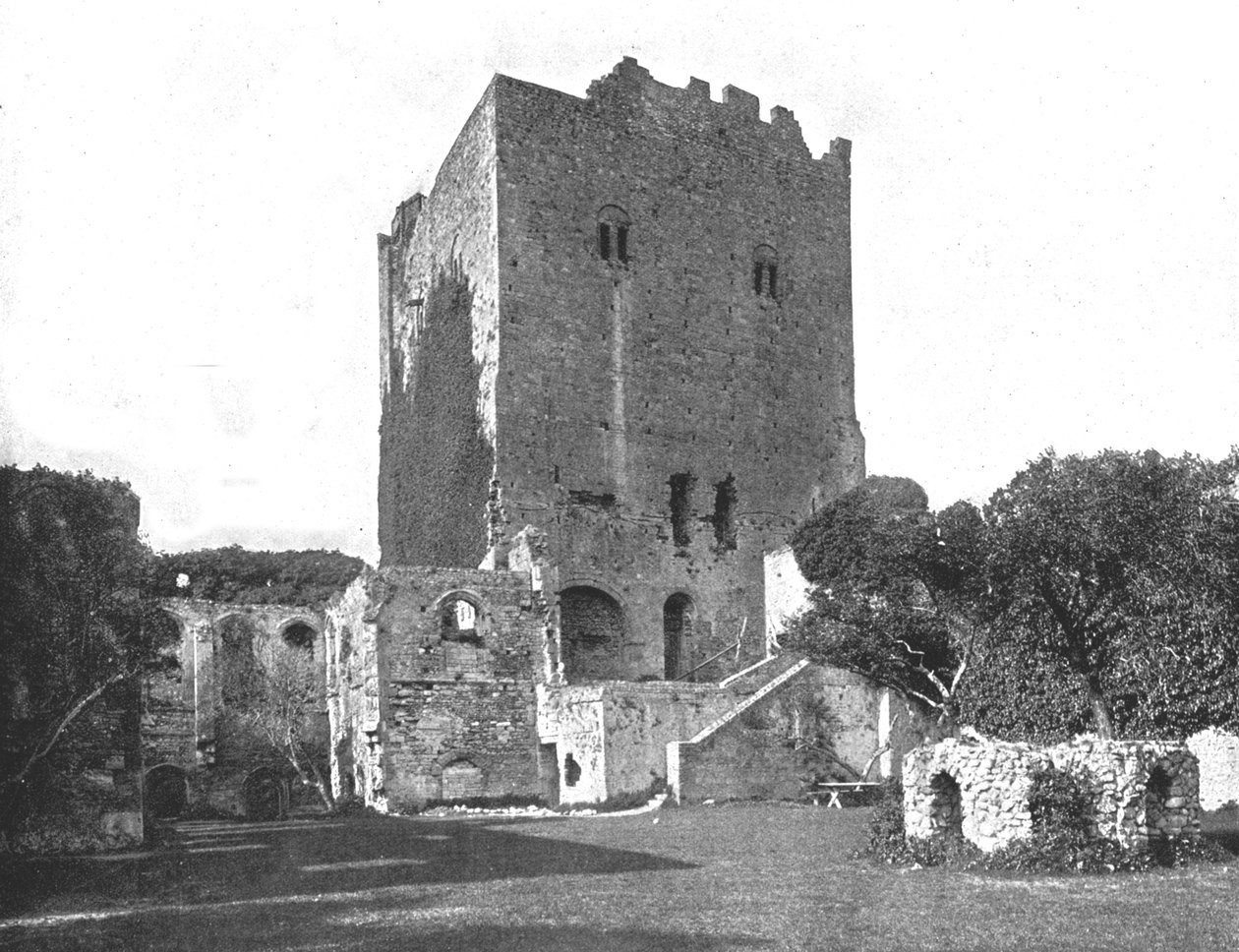 Portchester Castle, Portsmouth, Hampshire, 1894. af Unbekannt