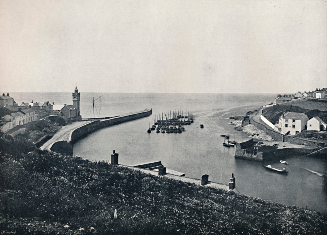 Porthleven - Havnen og udsigten, 1895 af Unbekannt