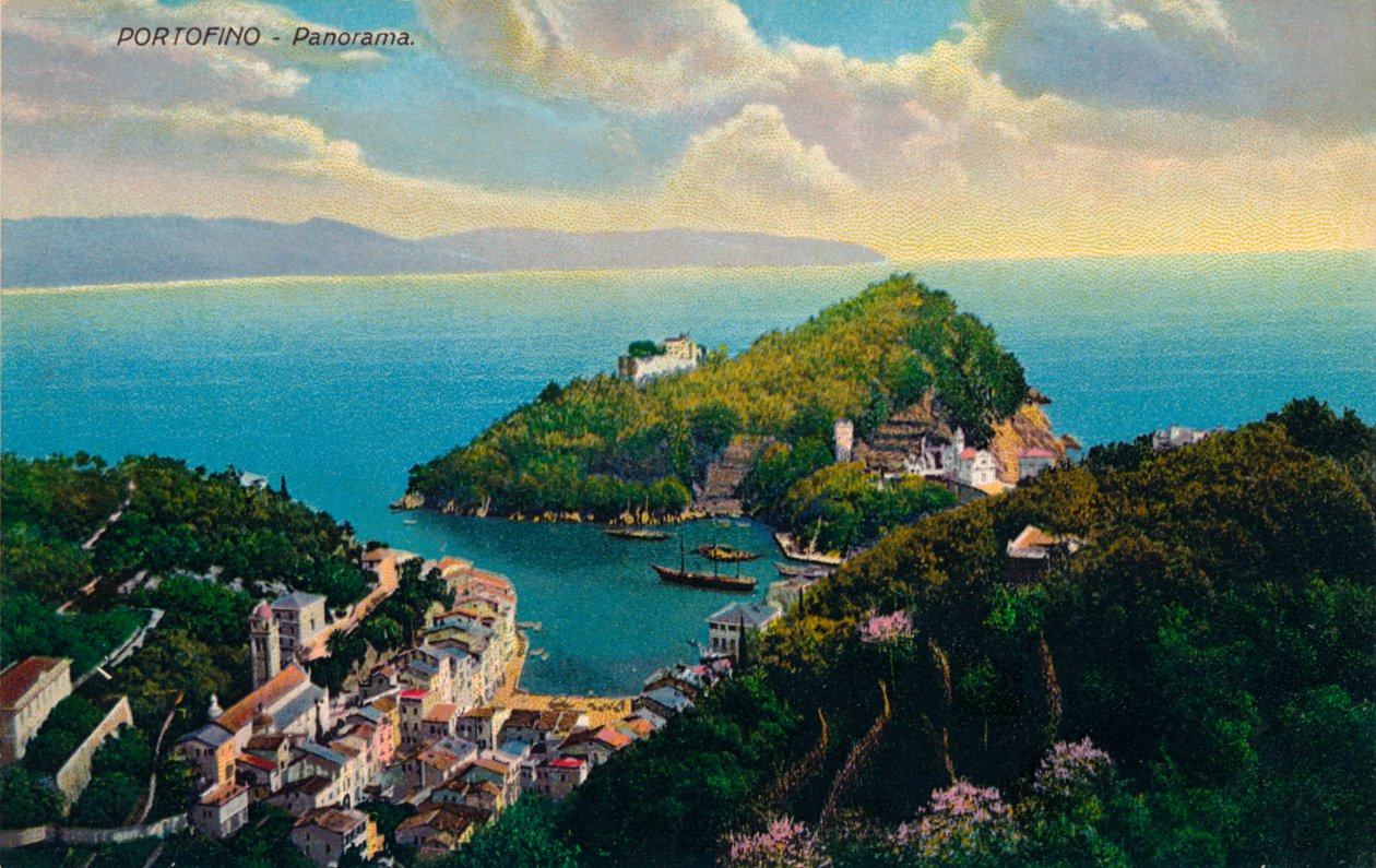 Portofino - Panorama, c1890 af Unbekannt