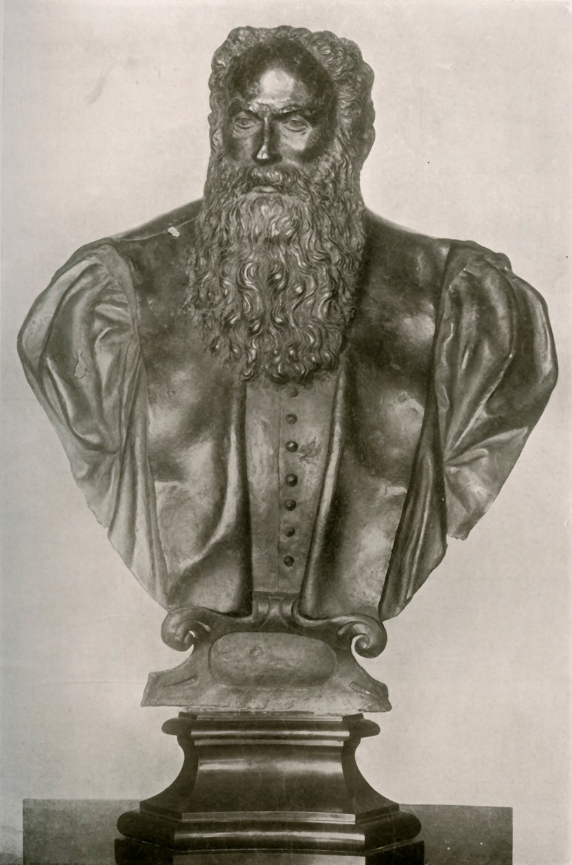Portrætbuste af Aretino i samling af hr. PAB Widener, Philadelphia, 1908. af Unbekannt