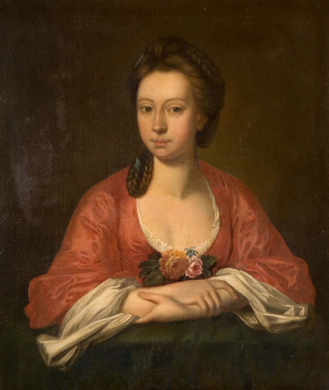 Portræt af en kvinde, muligvis Anne Jesson, 1750-1800. af Unbekannt