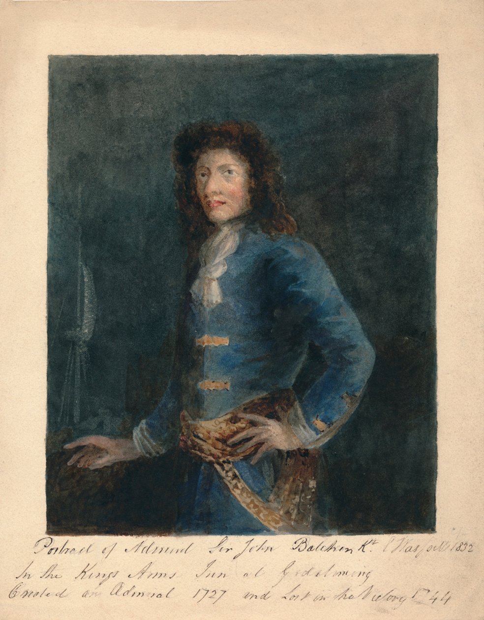 Portræt af admiral Sir John Balchin, 1832. af Unbekannt