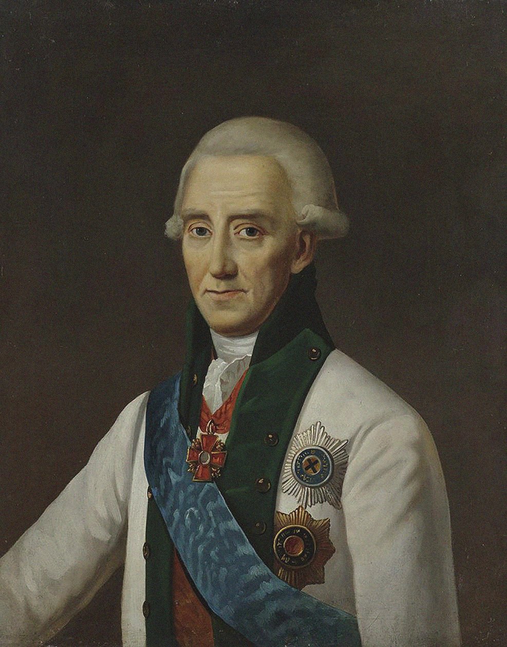 Portræt af admiral Vasily Chichagov 1726-1809. af Unbekannt