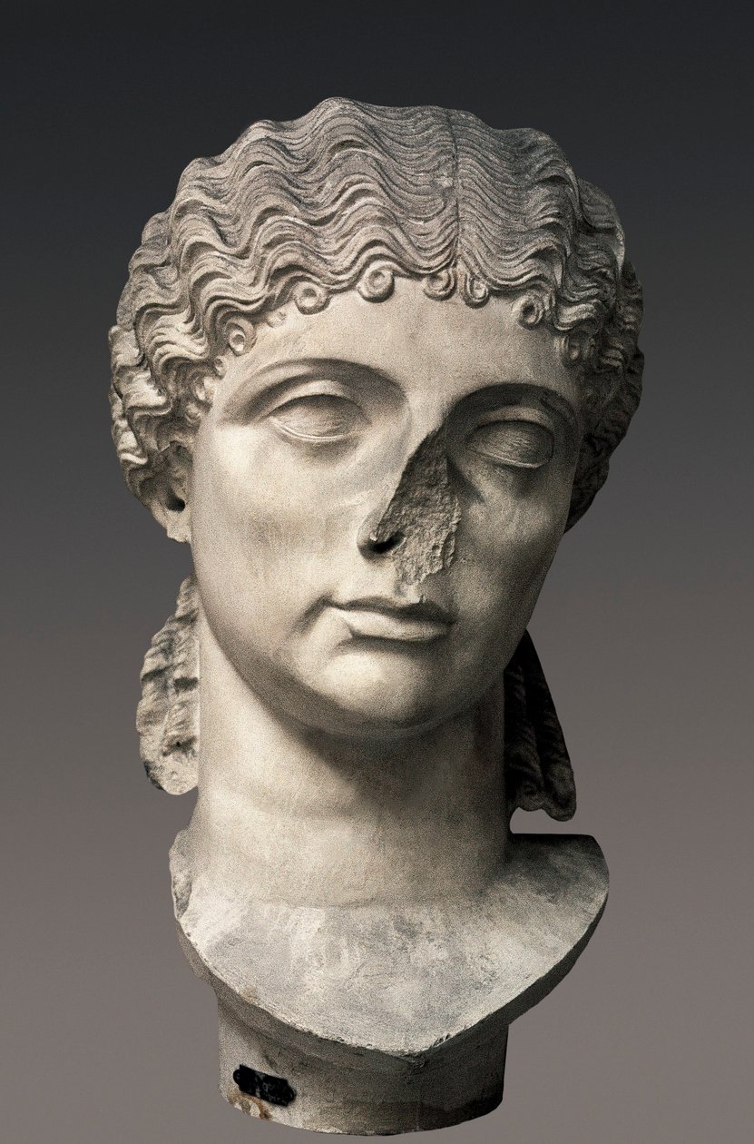 Portræt af Agrippina den Ældre, skulptur af Unbekannt