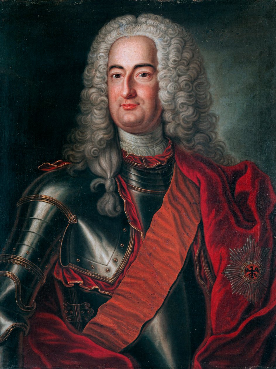Portræt af Albert Wolfgang, greve af Schaumburg-Lippe (1699-1748) af Unbekannt