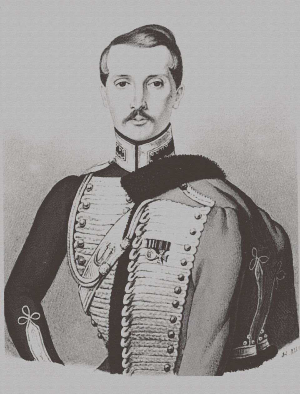 Portræt af Alexey Nikolayevich Wulf 1805-1881, 1830