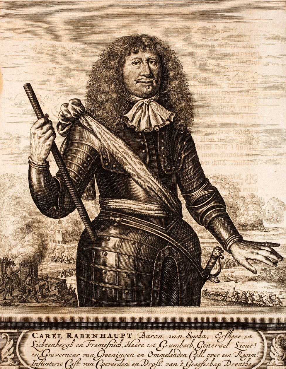 Portræt af Carl von Rabenhaupt 1602-1675 Fra: Krigens scene, 1675. af Unbekannt