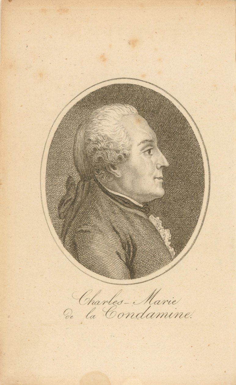 Portræt af Charles-Marie de La Condamine 1701-1774. af Unbekannt