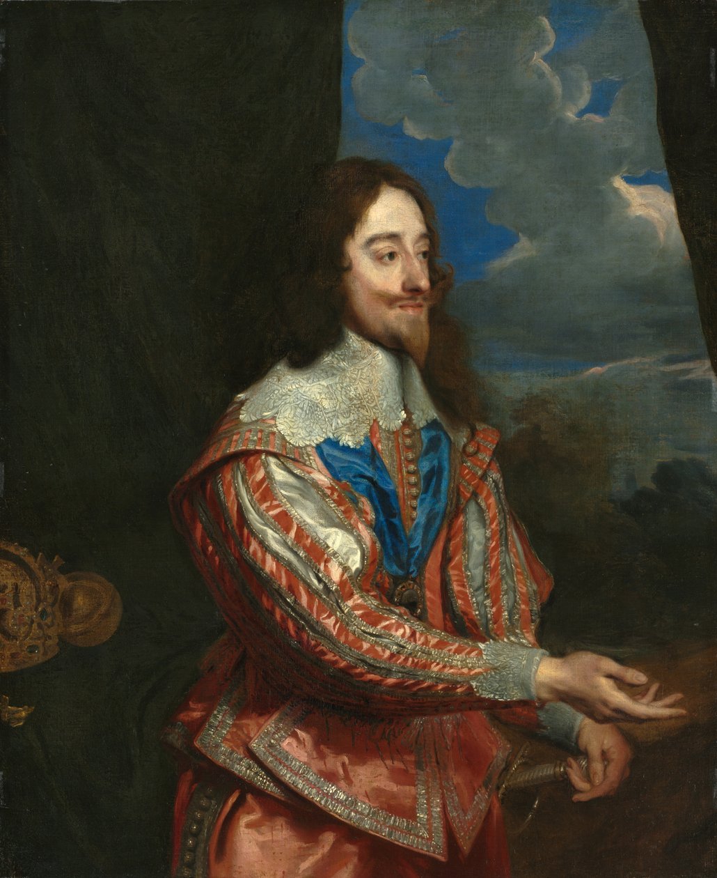 Portræt af Karl I 1600-1649, 1600-tallet eller senere. af Unbekannt