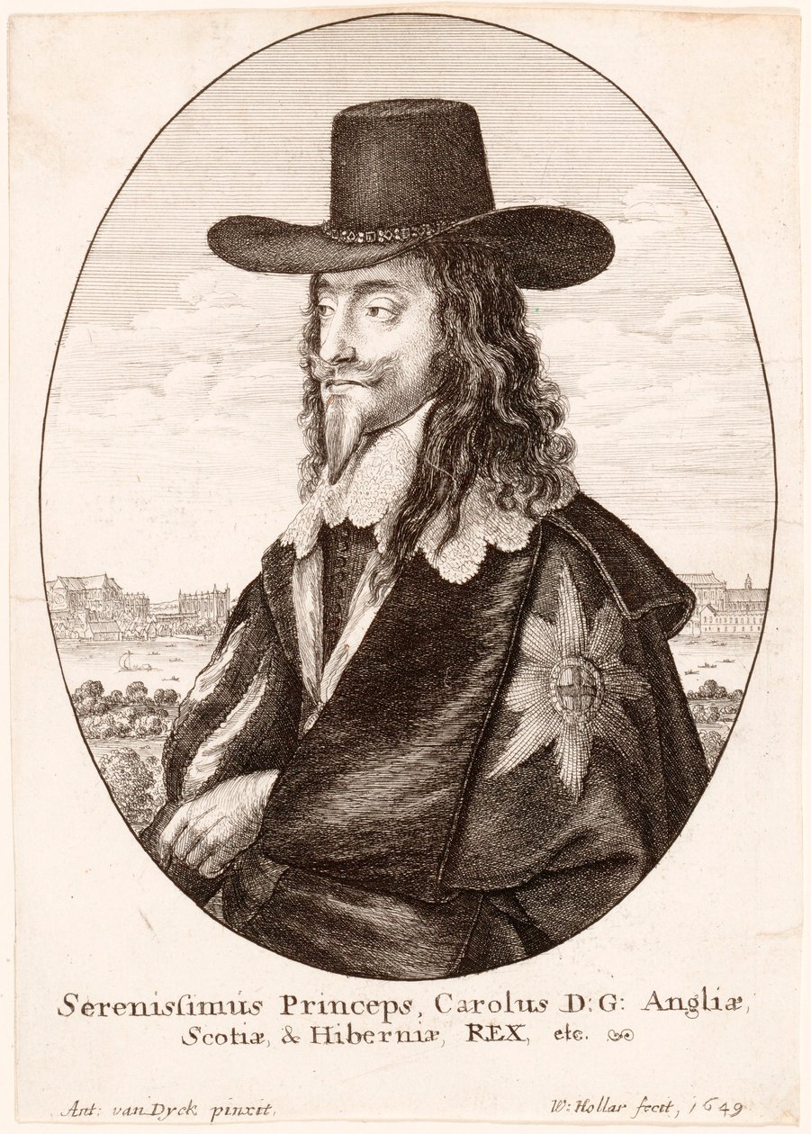 Portræt af Charles I, pub. 1649. af Unbekannt