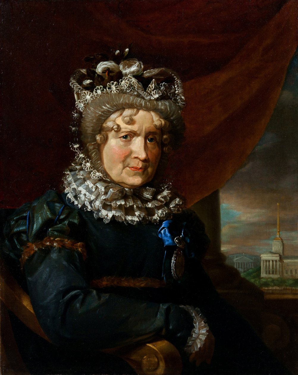 Portræt af Charlotte von Lieven, født von Gaugreben 1743-1828, 1831. af Unbekannt