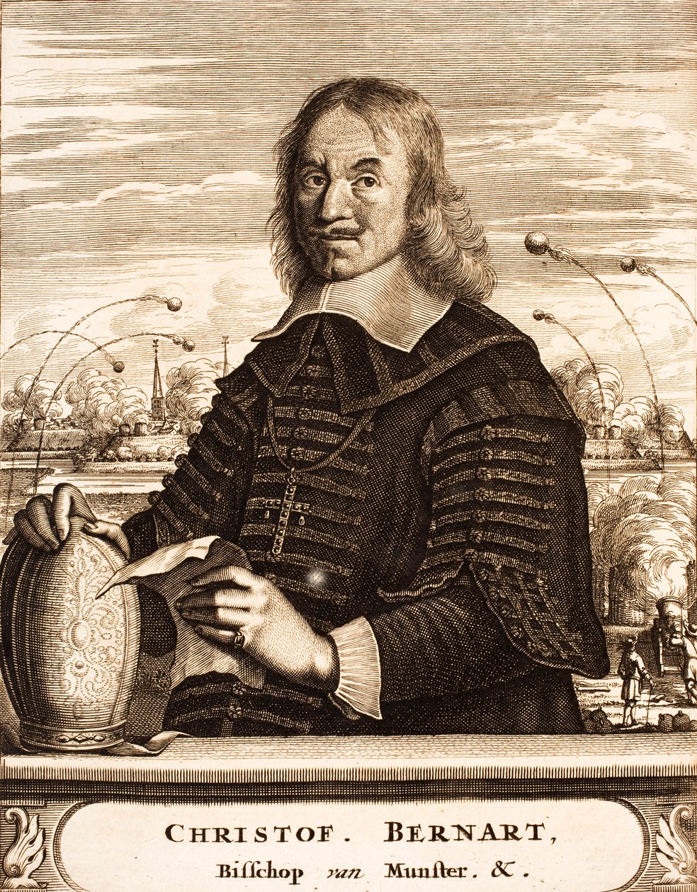 Portræt af Christoph Bernhard Freiherr von Galen 1606-1678, 1675. af Unbekannt