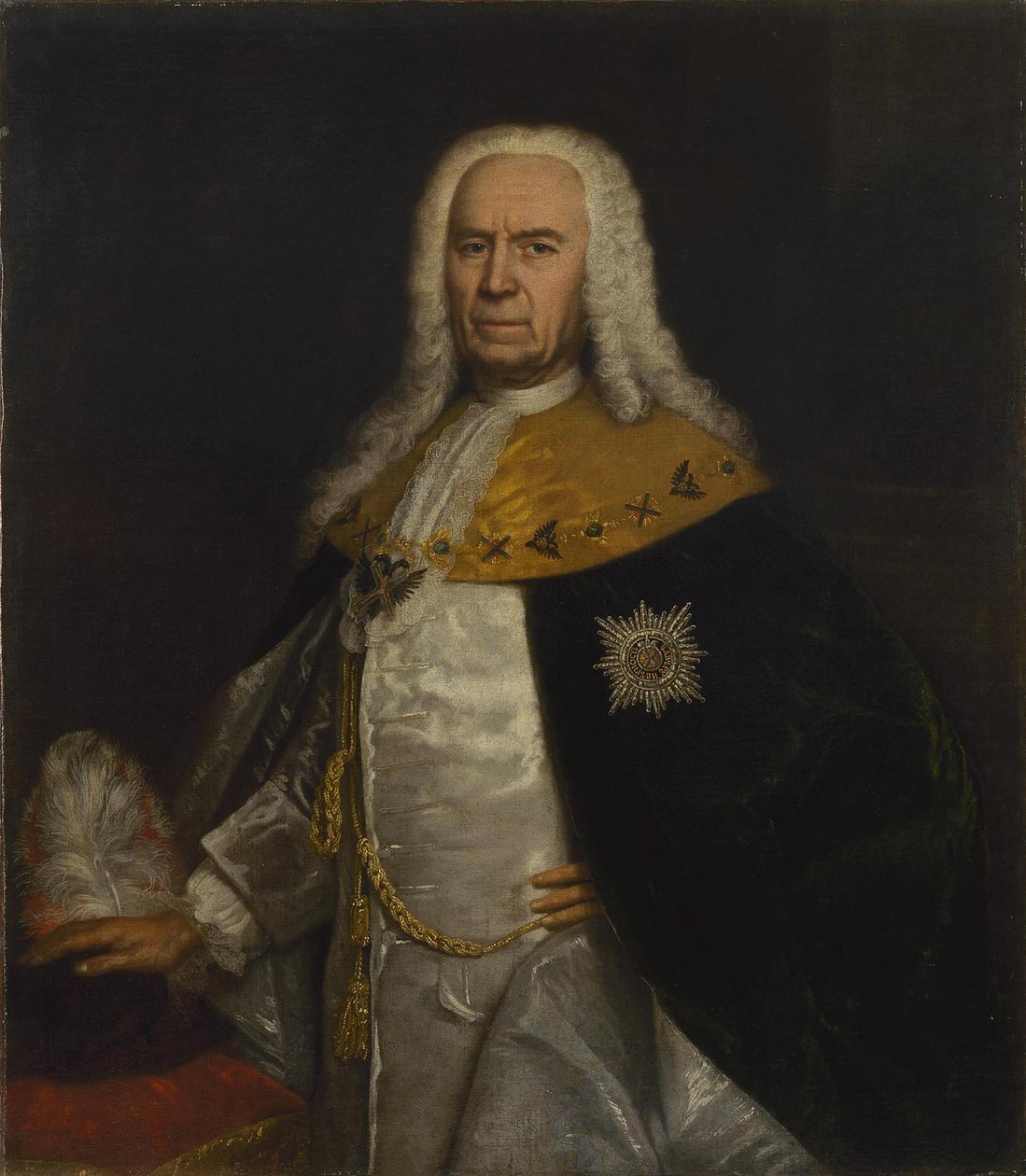 Portræt af grev Andrei Ivanovich Ushakov 1708-1739, midten af det 18. århundrede af Unbekannt