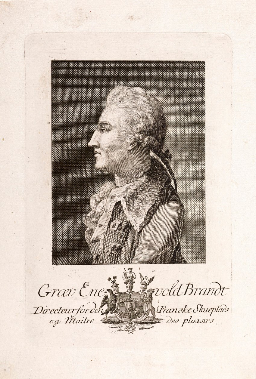 Portrait of Count Enevold Brandt 1738-1772. af Unbekannt