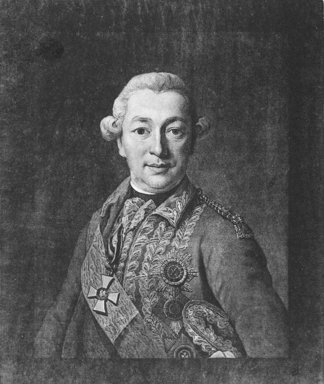 Portræt af grev Ivan Petrovich Saltykov 17301805, midten af det 18. årh. af Unbekannt