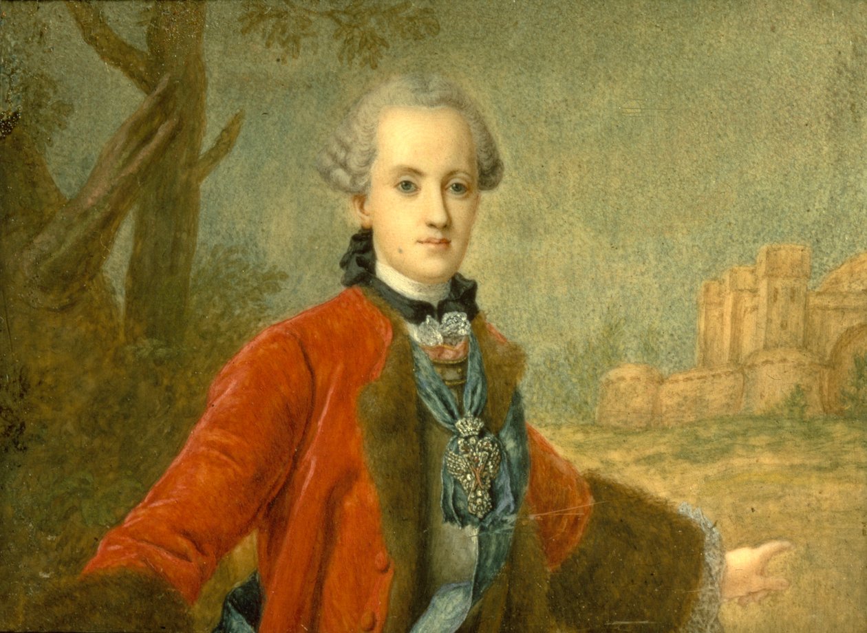 Portræt af grev Kirill Razumovsky 1728-1803, Ukraines sidste Hetman, midten af det 18. af Unbekannt