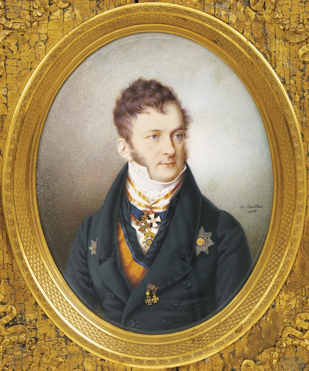 Portræt af grev Ludwig Lebzeltern 1774-1854, 1822 af Unbekannt