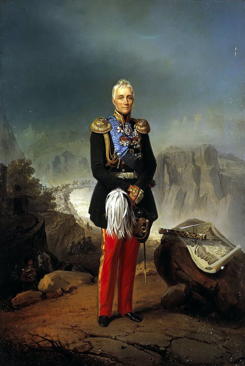 Portræt af grev Mikhail Vorontsov 1782-1856, anden halvdel af det 18. årh. af Unbekannt