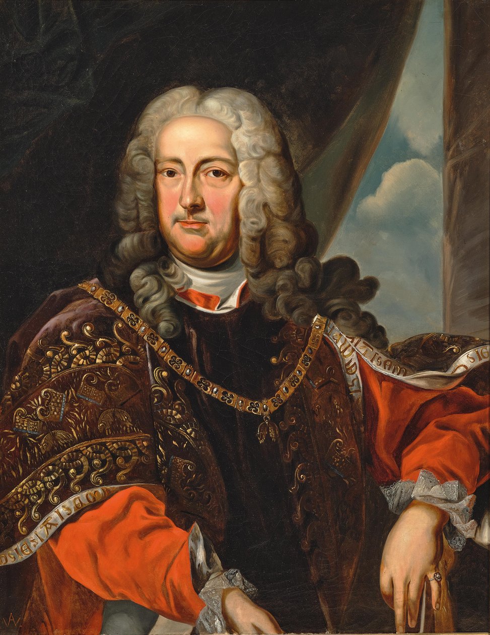 Portræt af grev Rudolf Franz Erwein Schönborn 1677-1754, ca. 1740 af Unbekannt