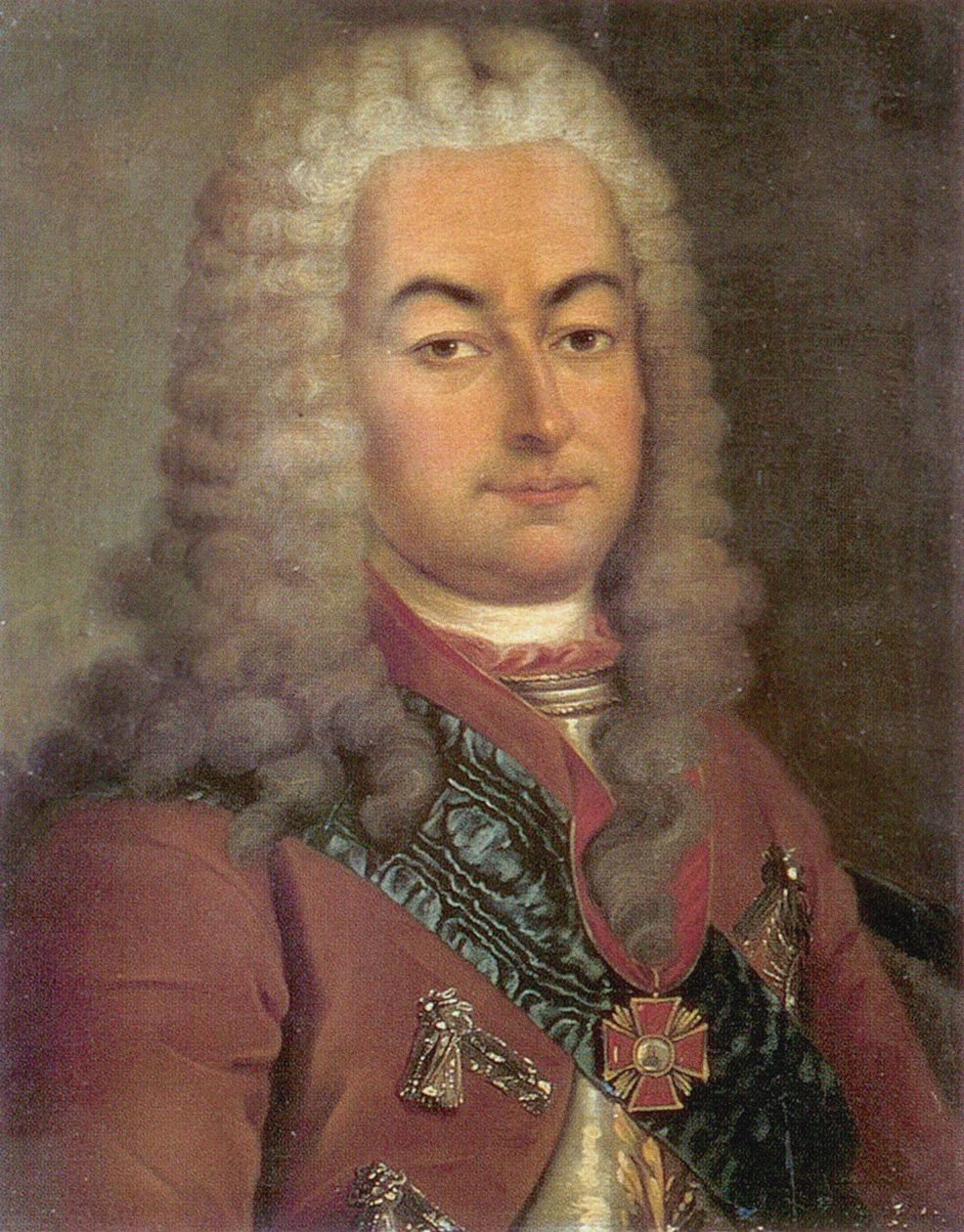 Portræt af grev Semyon Andreyevich Saltykov 1672-1742, 1700-tallet af Unbekannt
