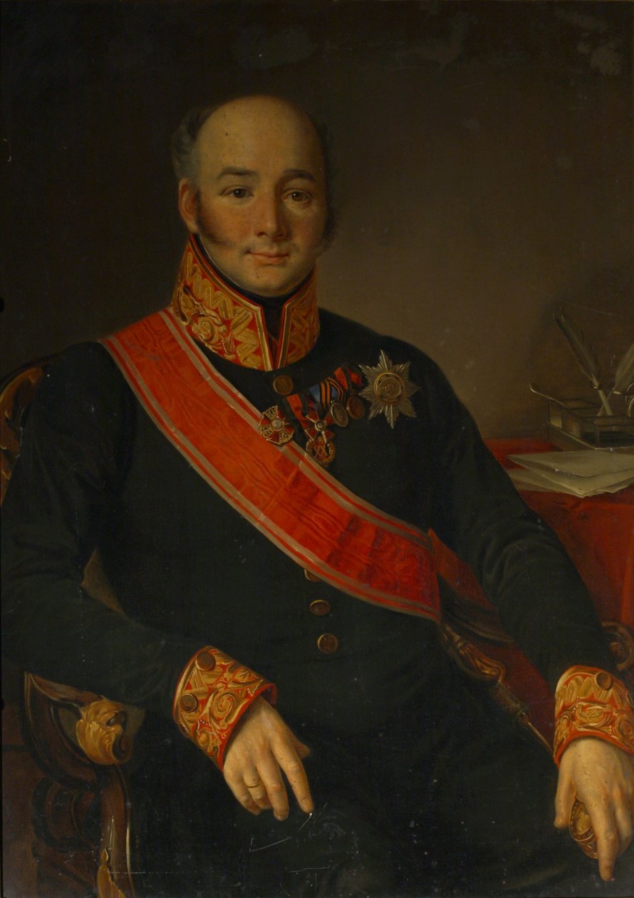 Portræt af grev Vasily Olsufyev 1796-1858, 1830-1840