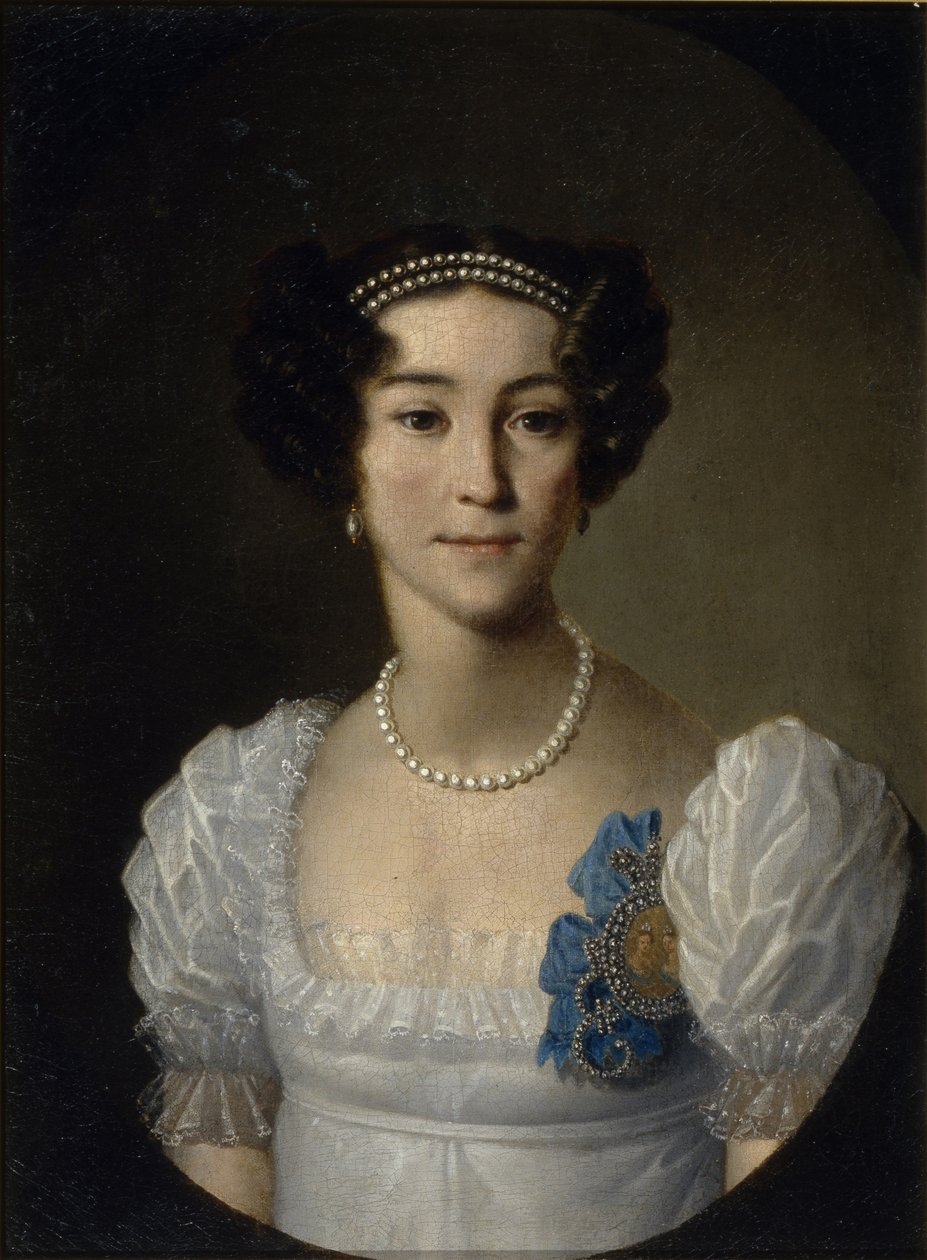 Portræt af grevinde Anna Alexeyevna Orlova af Chesma 1785-1848, begyndelsen af det 19. af Unbekannt