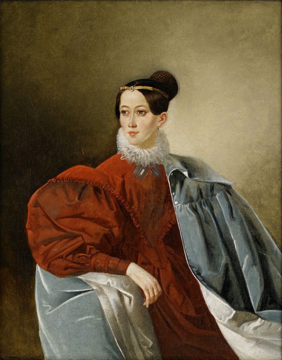 Portræt af grevinde Yelizaveta Ivanovna Kropotkina 1803-1836, født Dorokhova af Unbekannt