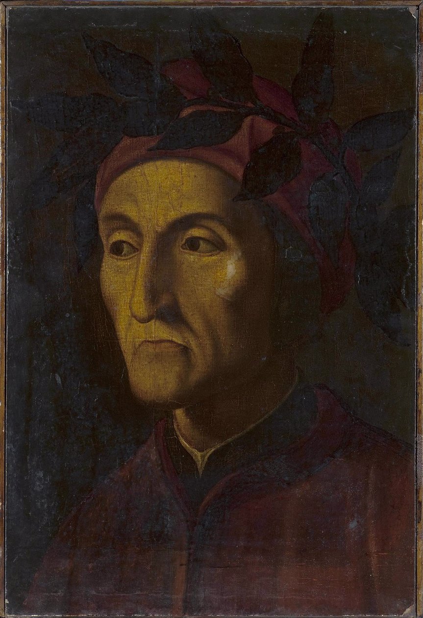 Portræt af Dante Alighieri 1265-1321, 1500-tallet af Unbekannt
